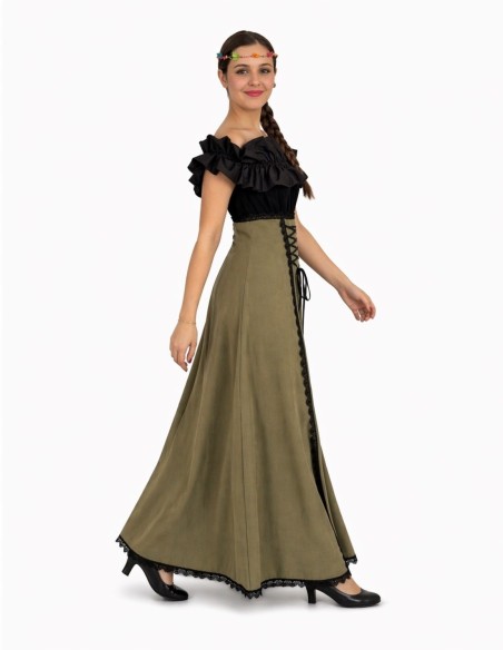 Costume medievale filatrice Agnes Nuovo